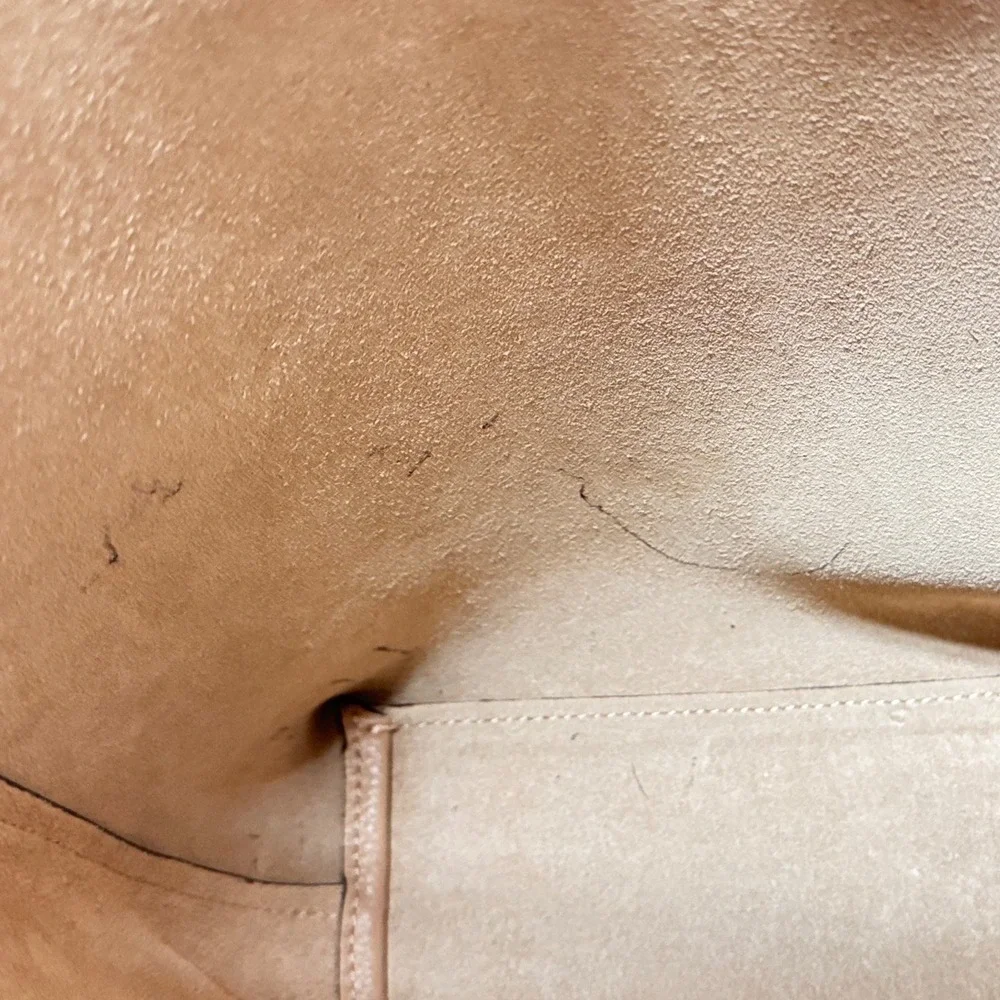 Coach Derby Tote Cream Pebbled Leather Shoulder Bag Silver‎ Hardware Medium